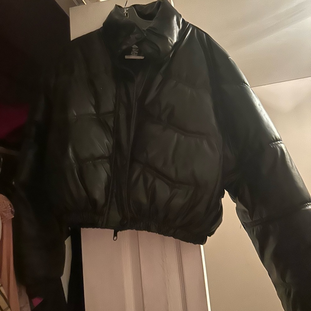Zara size small black puffer
